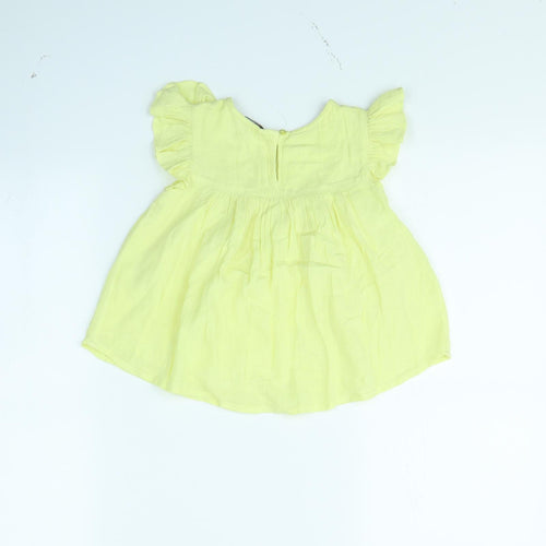 Evie Girls Yellow   Basic Blouse Size 2 Years