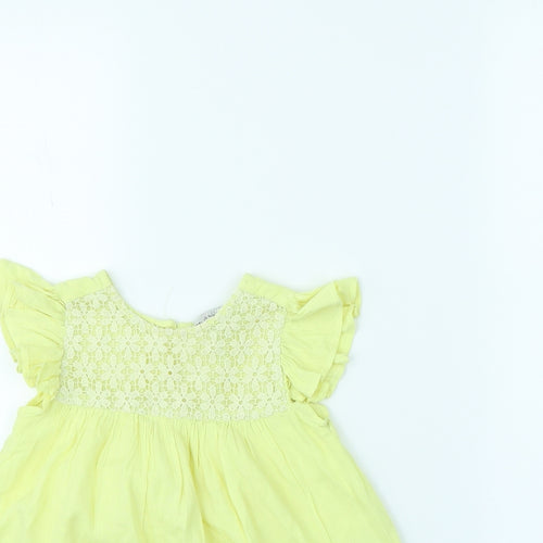 Evie Girls Yellow   Basic Blouse Size 2 Years