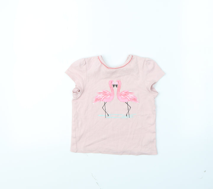 Mini Club Girls Pink Basic T-Shirt Size 3 Years - Flamingo