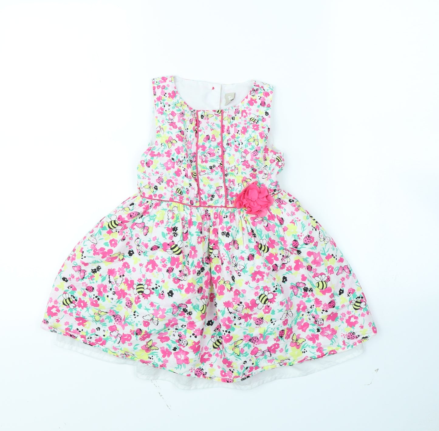 TU Girls Multicoloured Floral  Fit & Flare  Size 2 Years