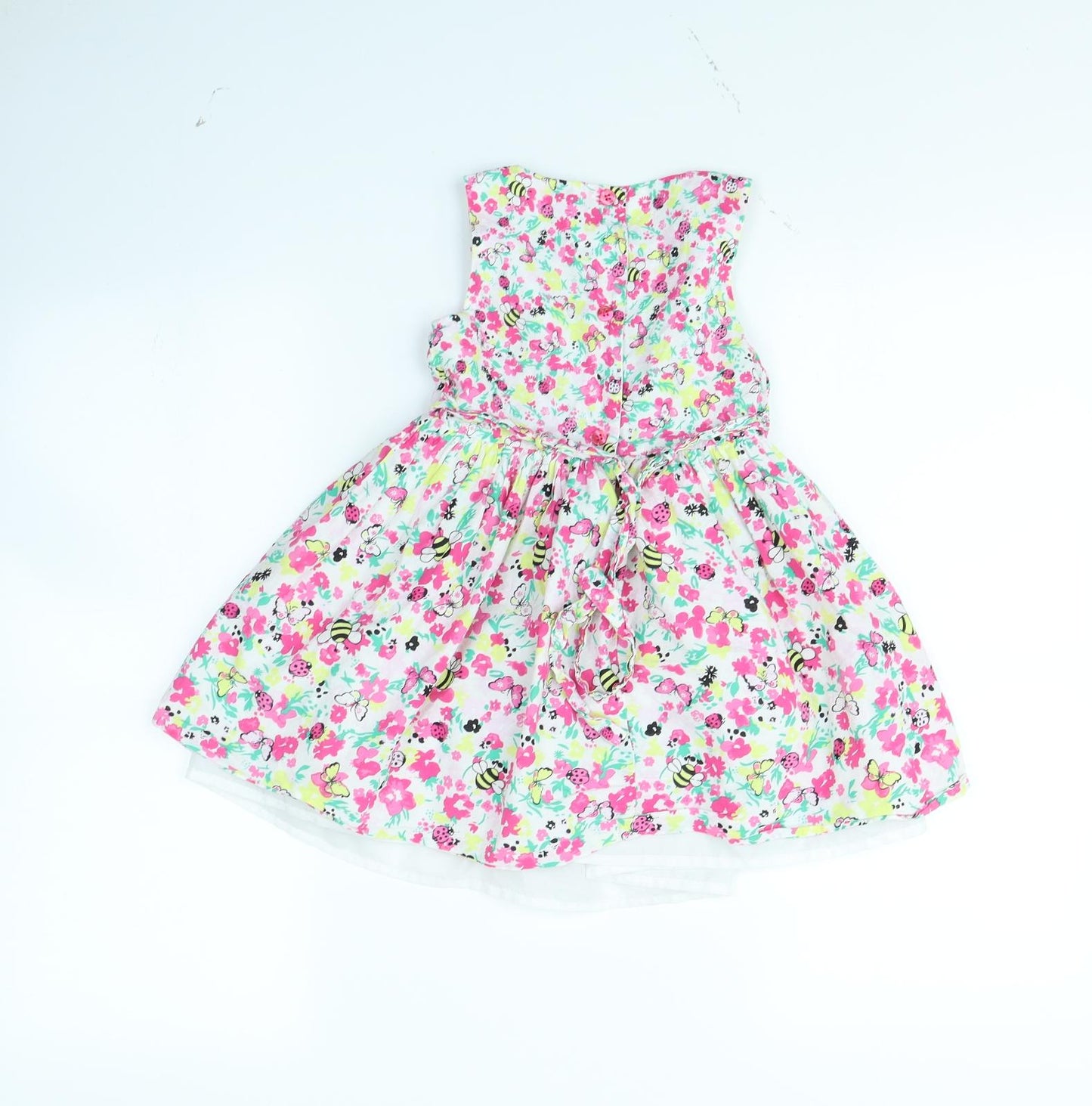 TU Girls Multicoloured Floral  Fit & Flare  Size 2 Years
