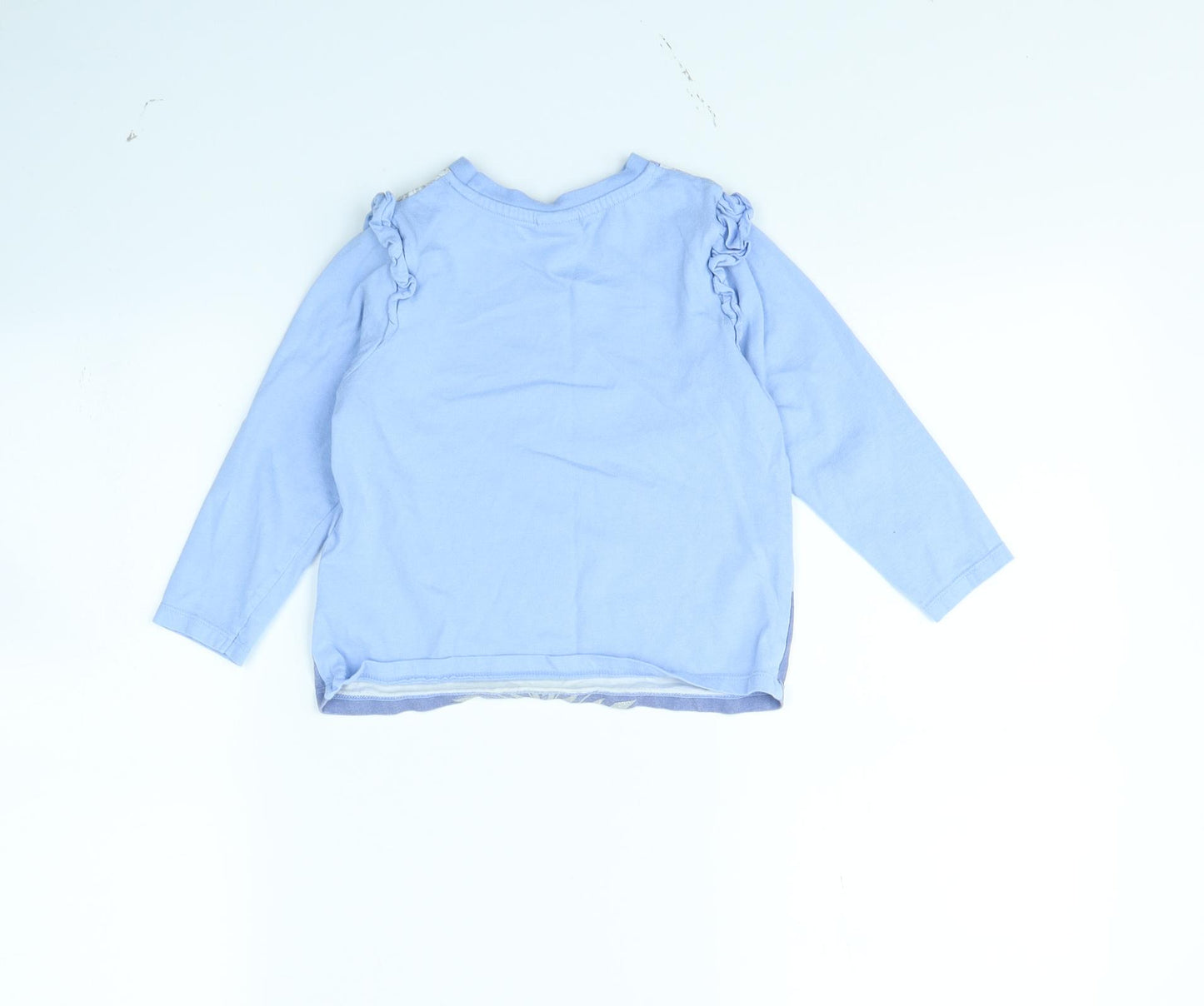 Disney Girls Blue   Basic T-Shirt Size 3 Years  - Frozen