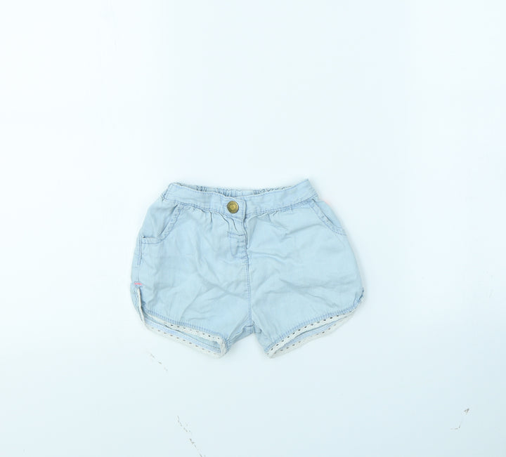 TU Girls Blue   Cut-Off Shorts Size 2 Years