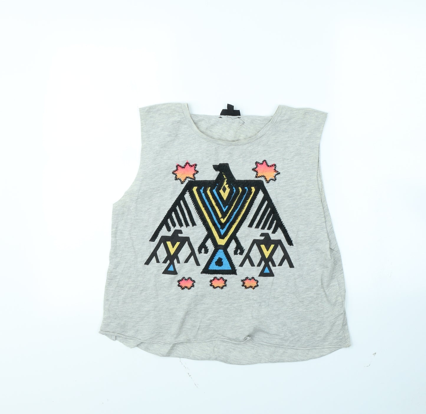 Topshop Womens Grey   Basic Tank Size 10