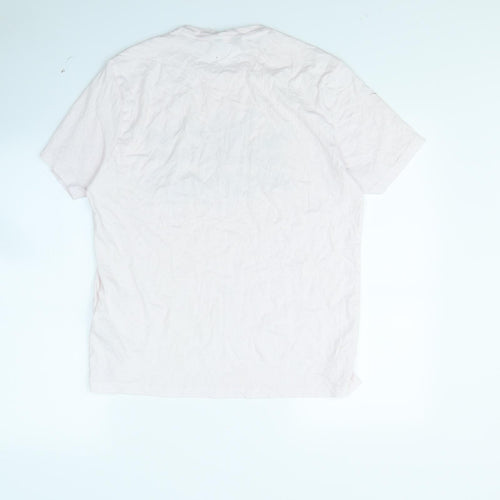 Ben Sherman Mens Pink    T-Shirt Size M  - Union Jack