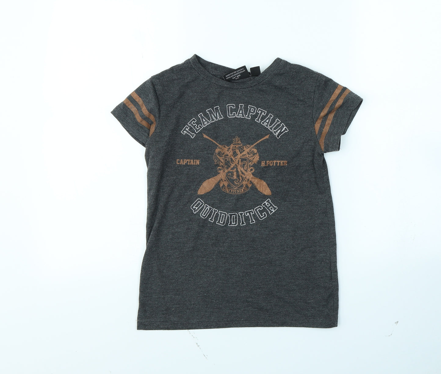 Harry Potter Girls Grey   Basic T-Shirt Size 9 Years  - Harry potter