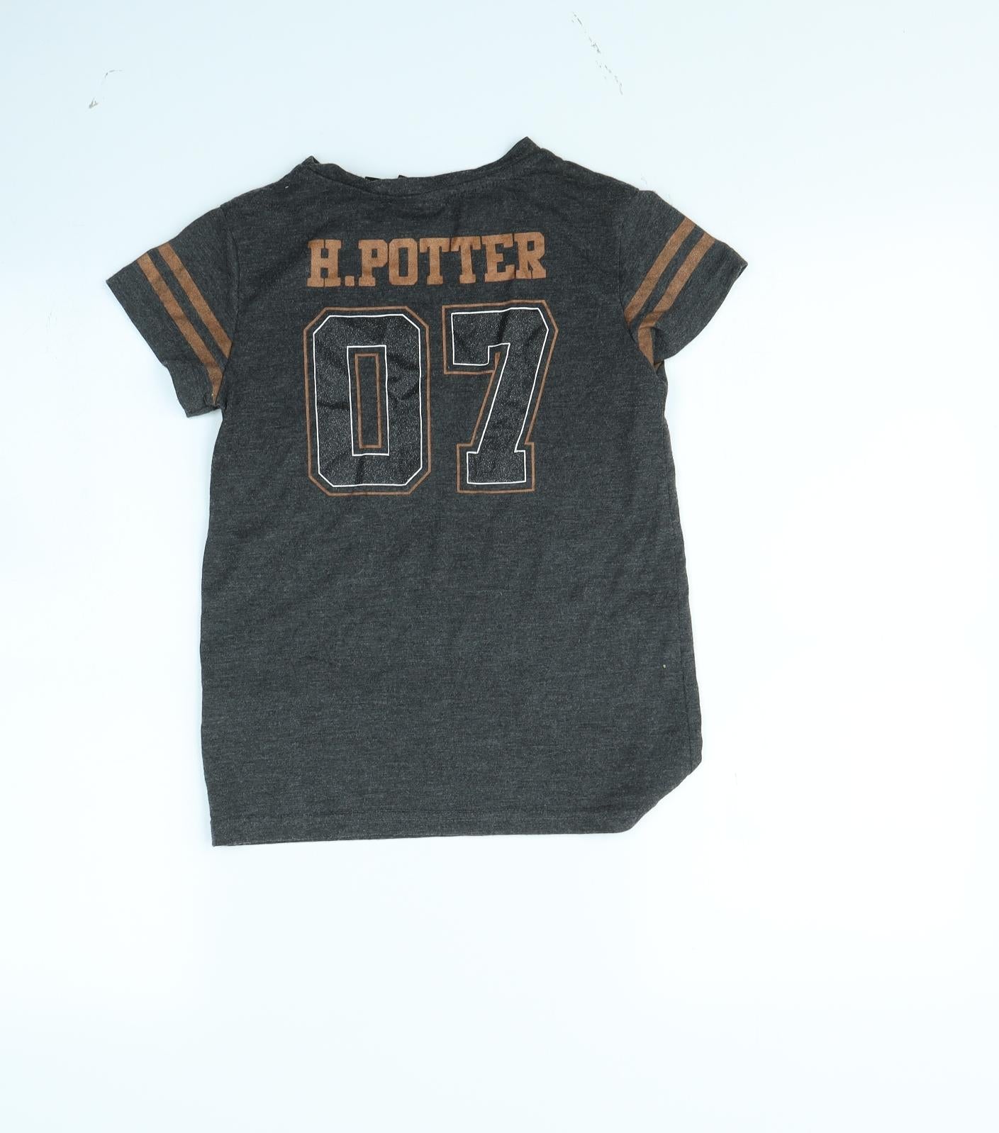 Harry Potter Girls Grey   Basic T-Shirt Size 9 Years  - Harry potter