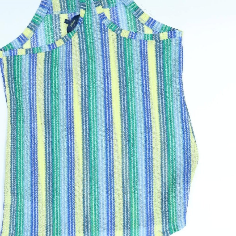 NEXT Womens Multicoloured Striped  Basic T-Shirt Size 8