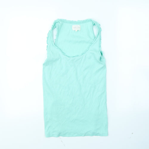 MAKE TIME TO DREAM Womens Green   Basic T-Shirt Size 8