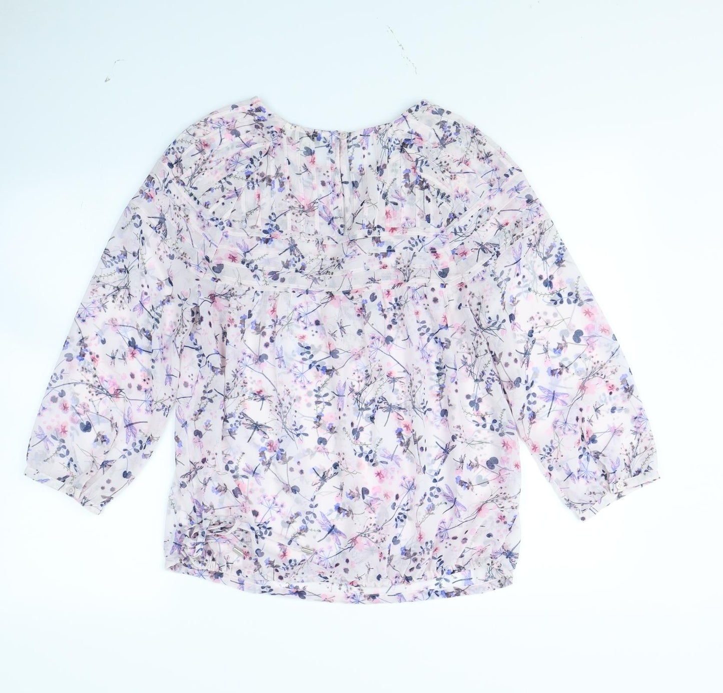 NEXT Womens Pink Floral  Basic Blouse Size 8