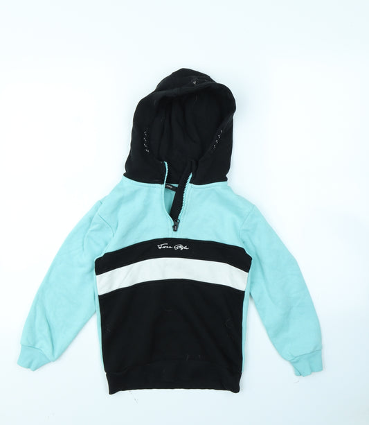 Front view of George boys’ blue pullover hoodie, size 7, years