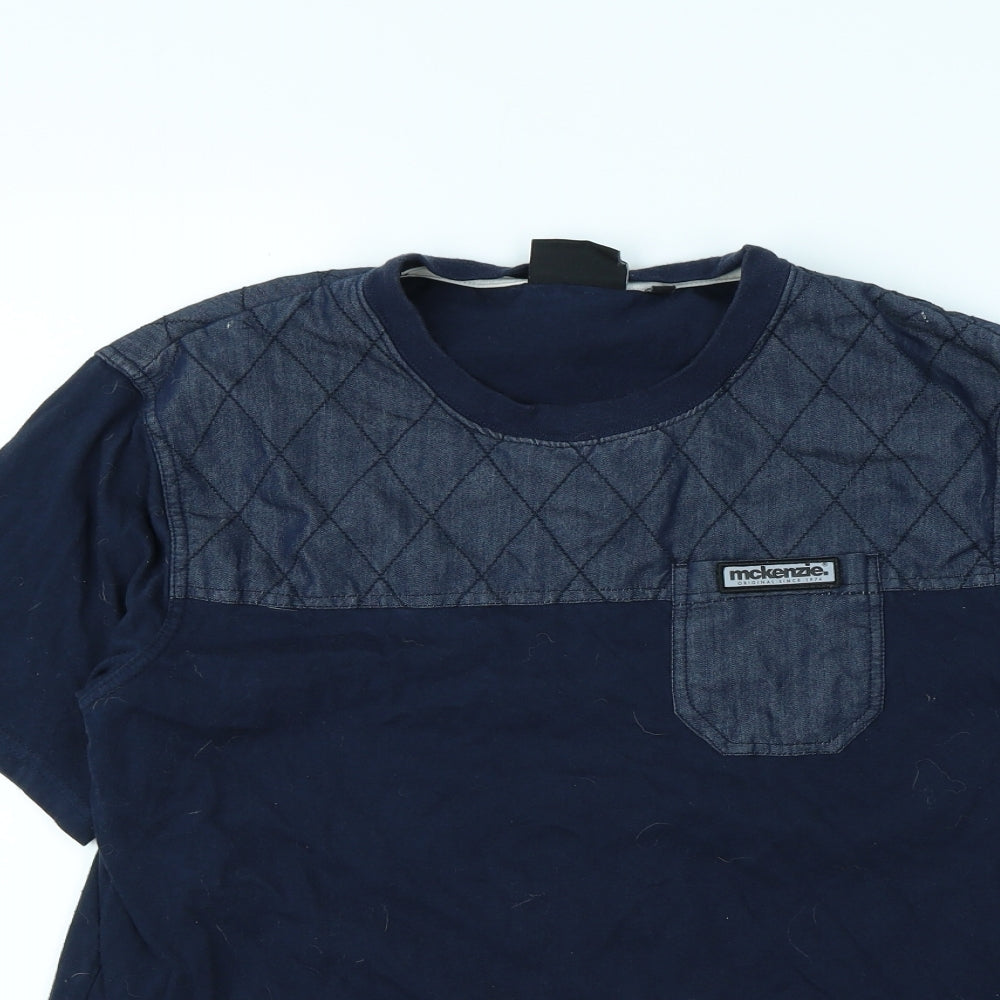 McKenzie Mens Blue    T-Shirt Size M
