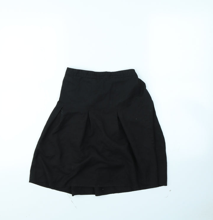 Preworn Girls Black   Flare Skirt Size 11 Years