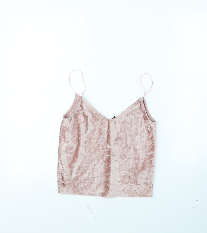 Divided Womens Pink Cropped T-Shirt Size XS
