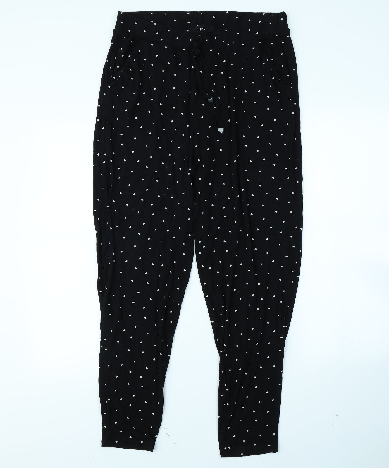 NEXT Womens Black Polka Dot  Trousers  Size 14 L30 in
