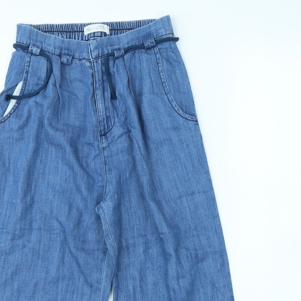 Zara Girls Blue   Straight Jeans Size 11 Years