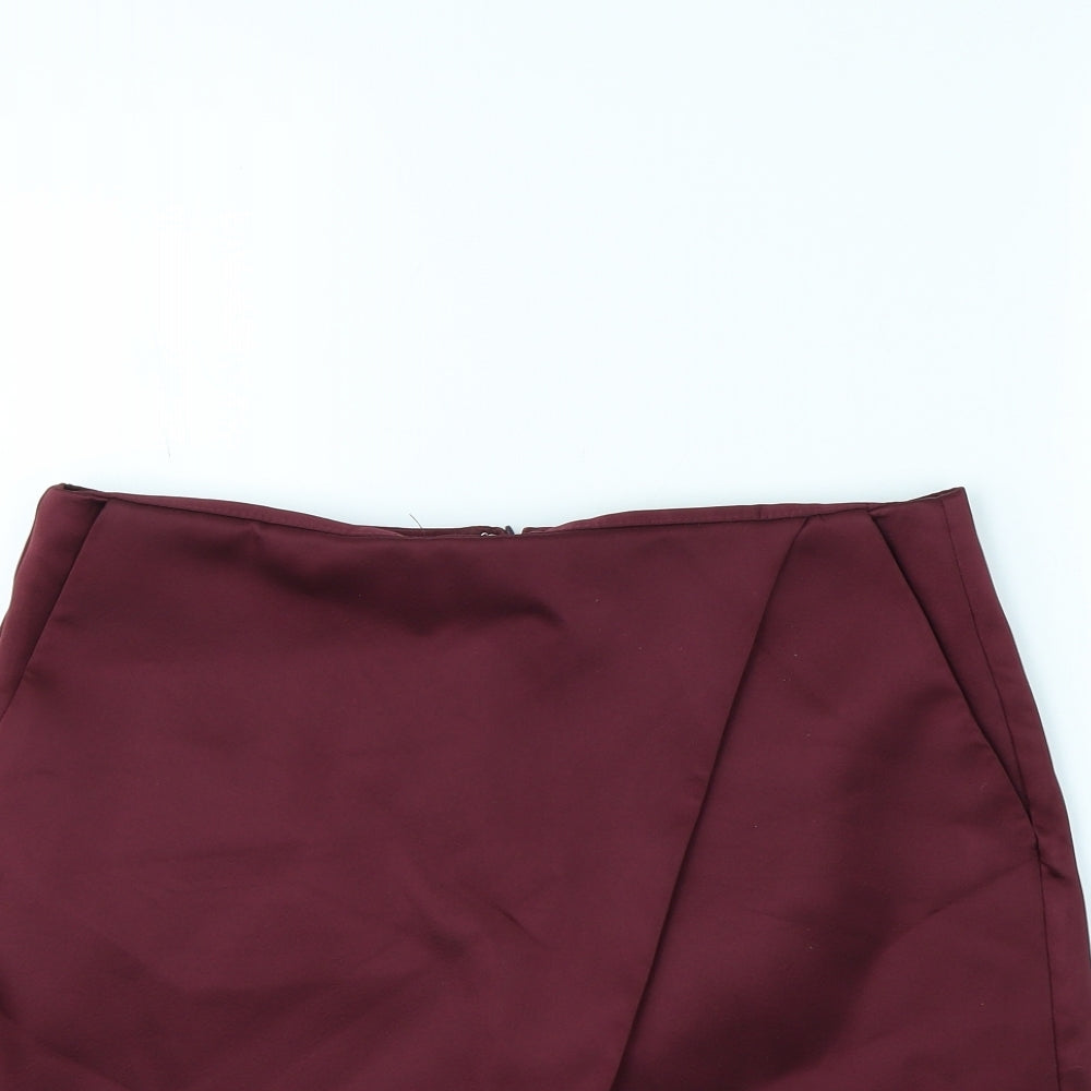 Topshop Womens Purple   Mini Skort Size 14