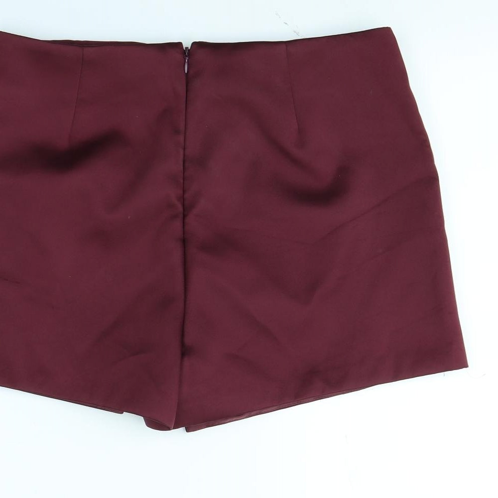Topshop Womens Purple   Mini Skort Size 14