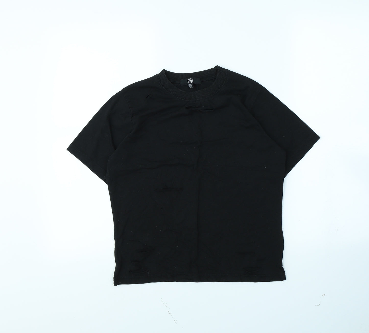 Missguided Womens Black   Cropped T-Shirt Size 10