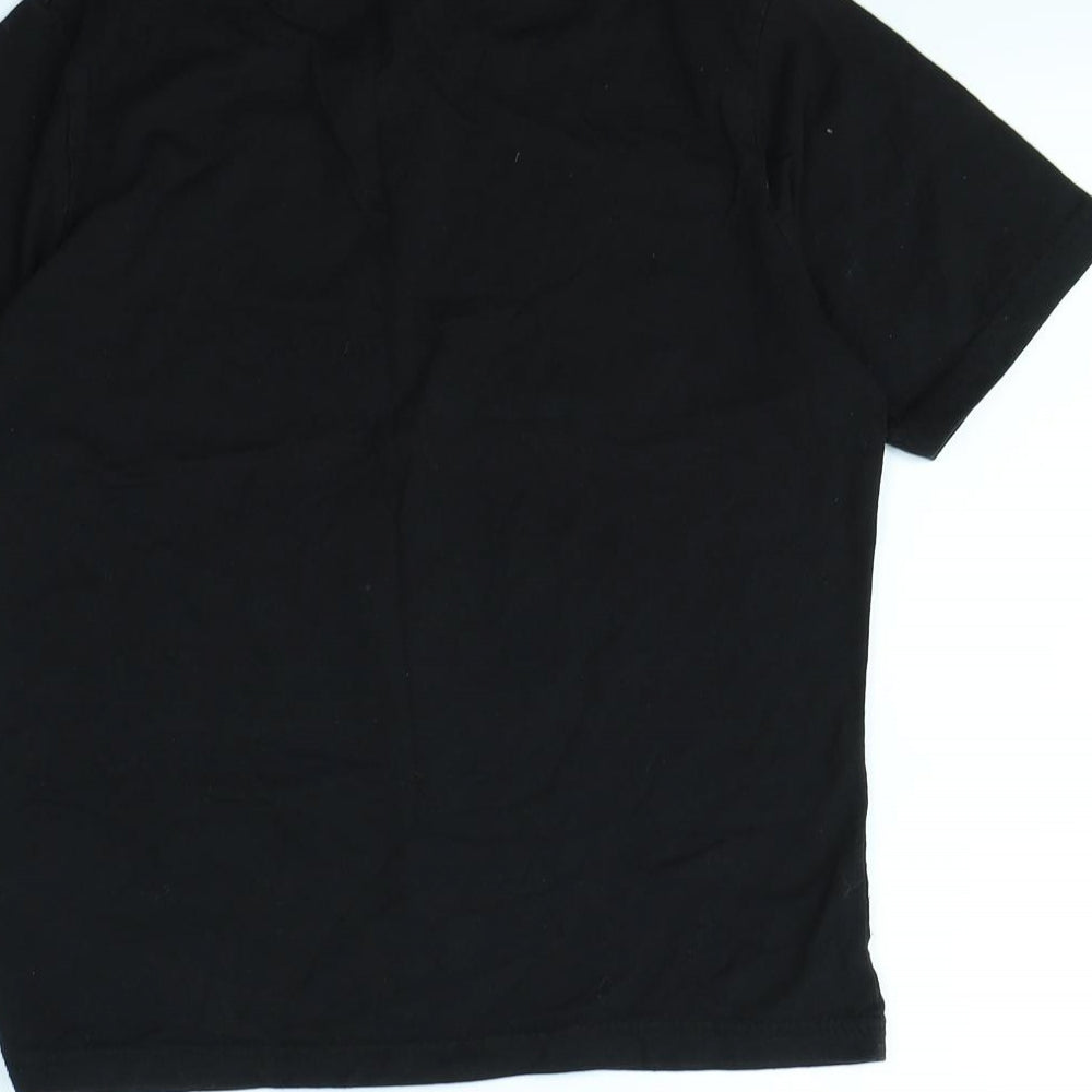 Missguided Womens Black   Cropped T-Shirt Size 10