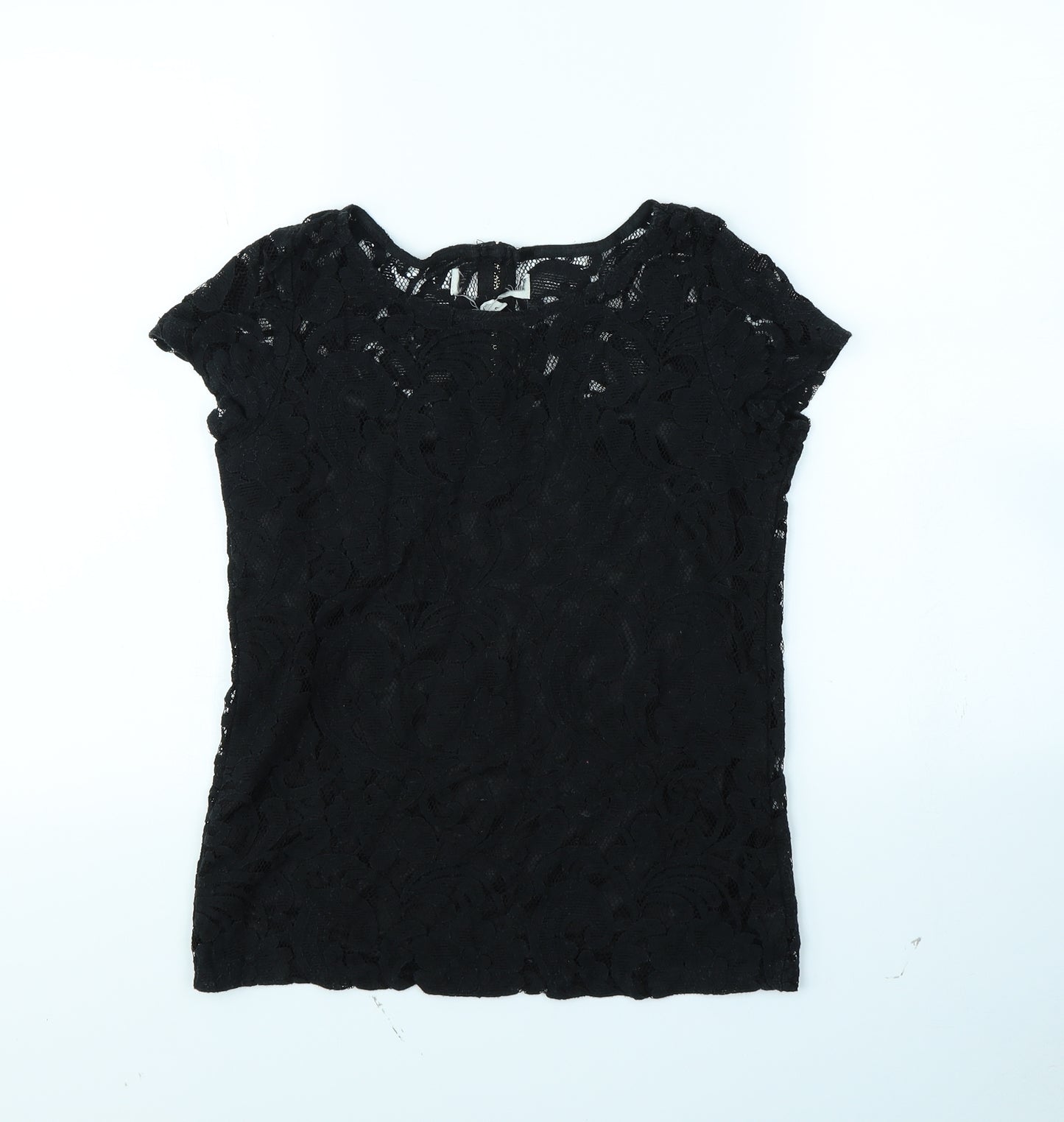Preworn Womens Black   Basic Blouse Size 10