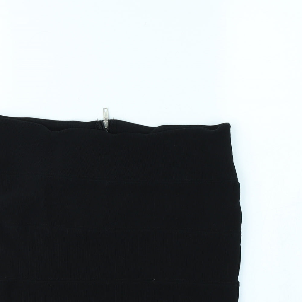 Preworn Womens Black   Mini Skirt Size 14