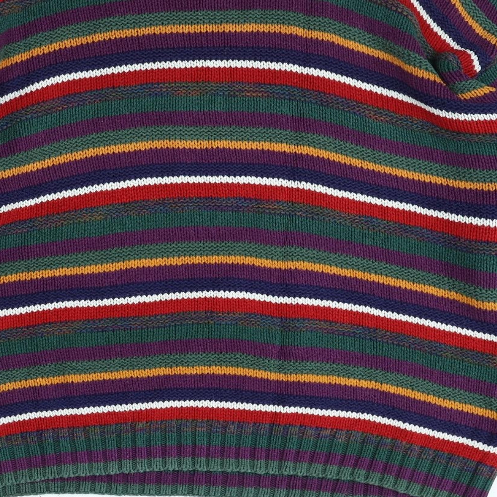 Cambridge Mens Multicoloured Striped  Pullover Jumper Size XL