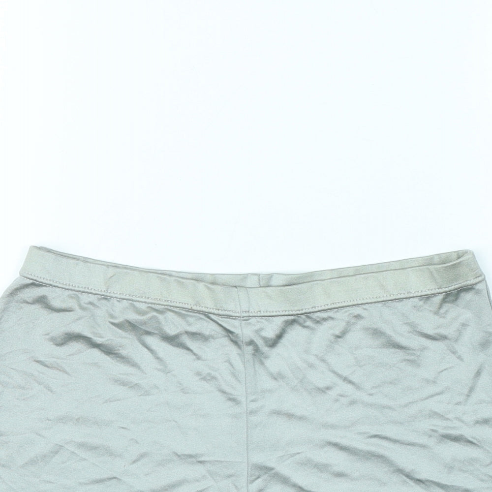 Miss Selfridge Womens Silver   Compression Shorts Size 12