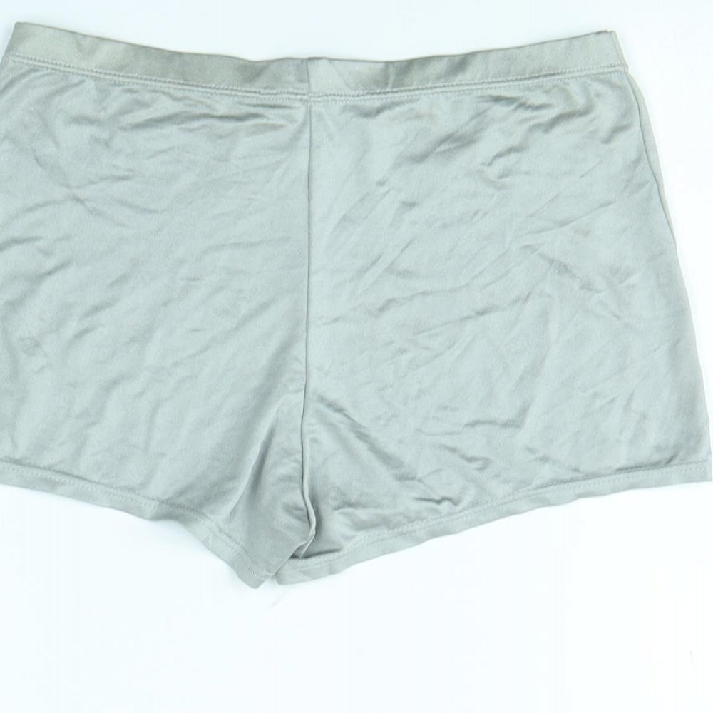 Miss Selfridge Womens Silver   Compression Shorts Size 12