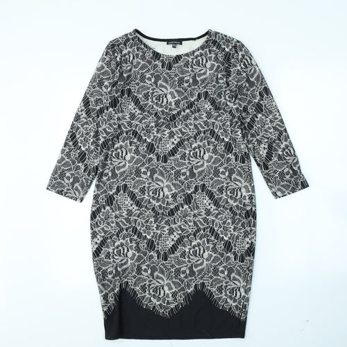 Warehouse Womens Black   Shift  Size 8