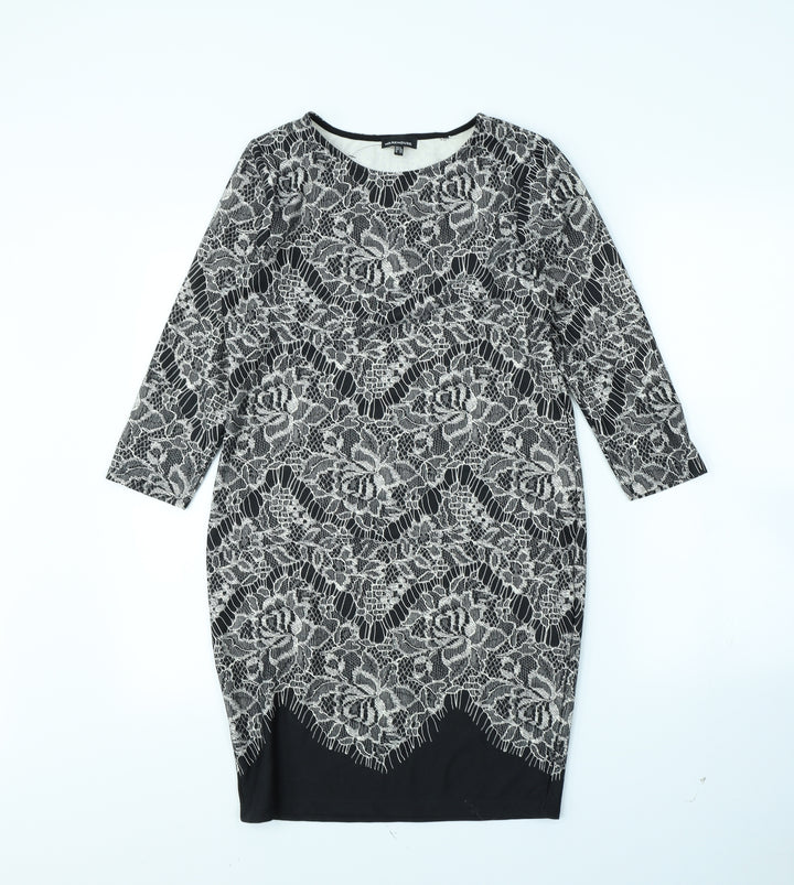 Warehouse Womens Black   Shift  Size 8