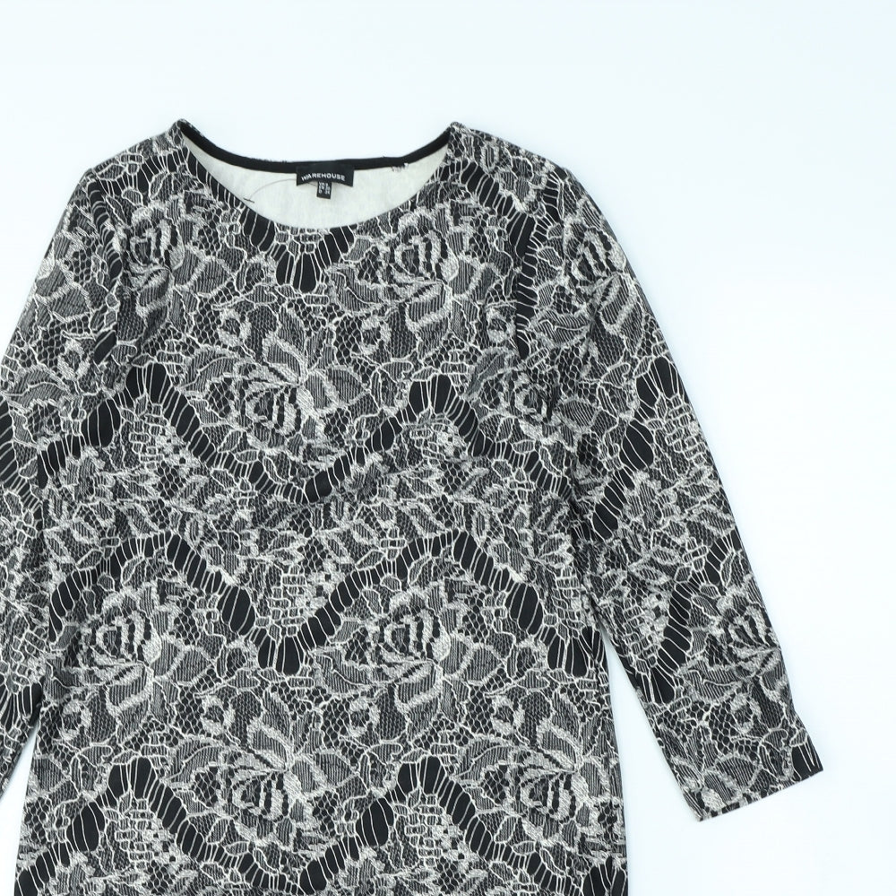 Warehouse Womens Black   Shift  Size 8