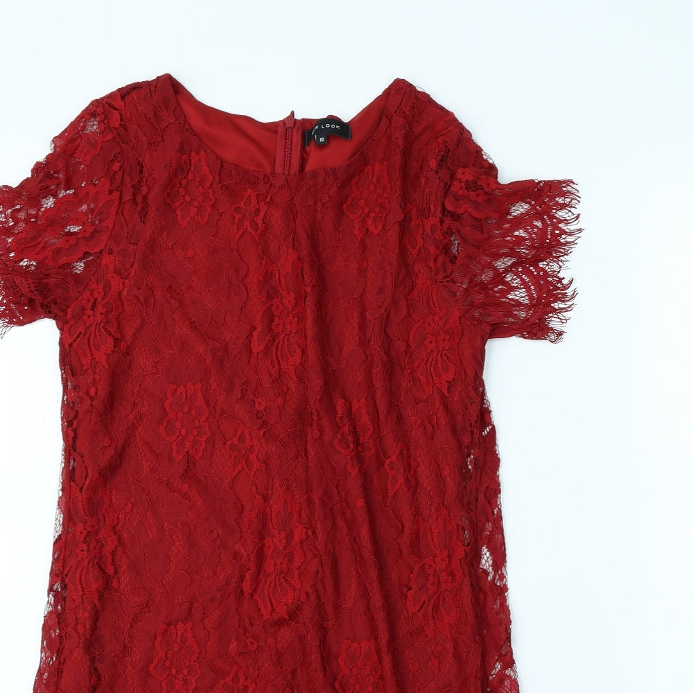 New Look Womens Red   Mini  Size 10