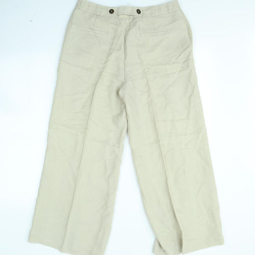 Per Una Womens Beige   Trousers  Size 12 L30 in