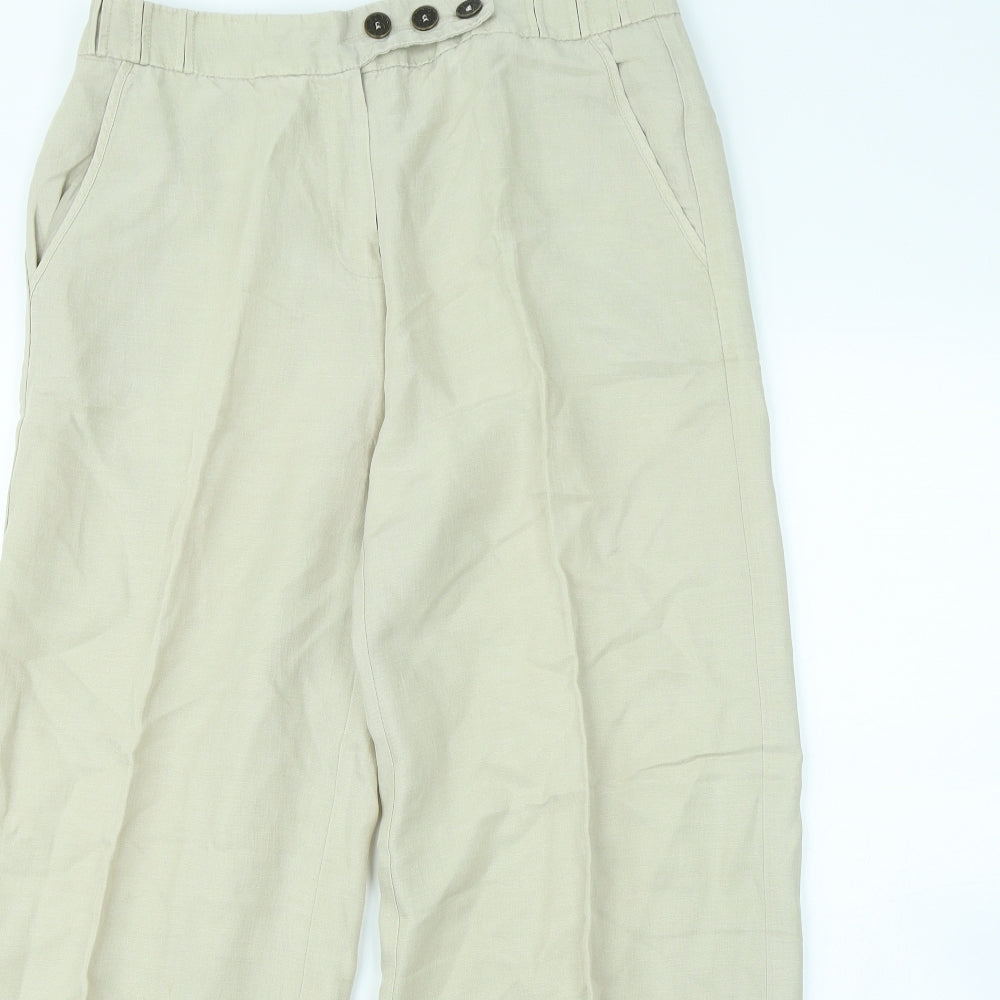 Per Una Womens Beige   Trousers  Size 12 L30 in