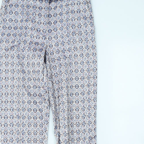 Topshop Womens Multicoloured Geometric  Trousers  Size 10 L30 in