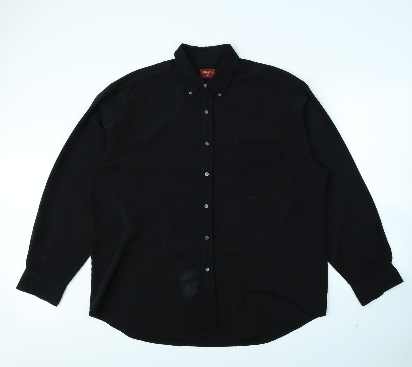 Burton Mens Black    Dress Shirt Size XL