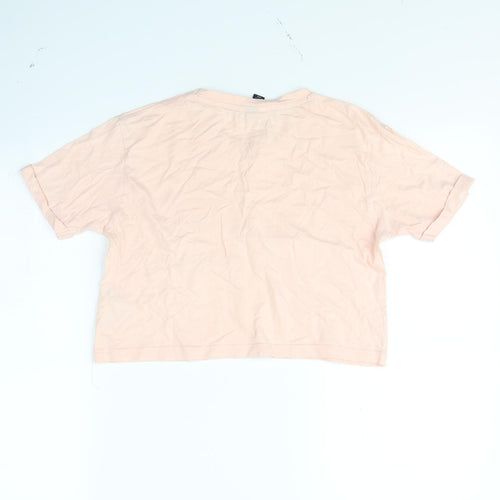 ellesse Womens Pink   Cropped T-Shirt Size 4