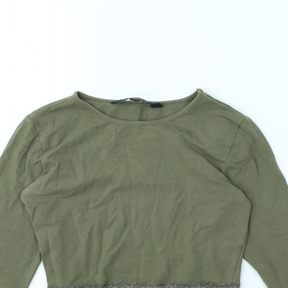 New Look Girls Green   Basic T-Shirt Size 10 Years