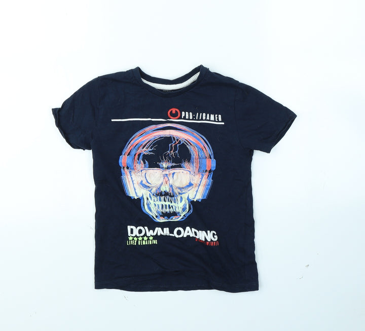 PEP&co Boys Blue Basic T-Shirt Size 7 Years