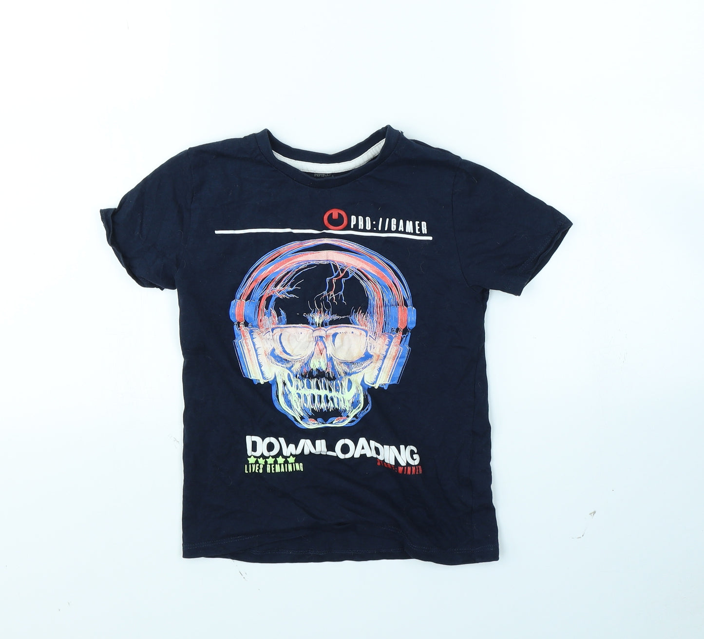 PEP&co Boys Blue   Basic T-Shirt Size 7 Years