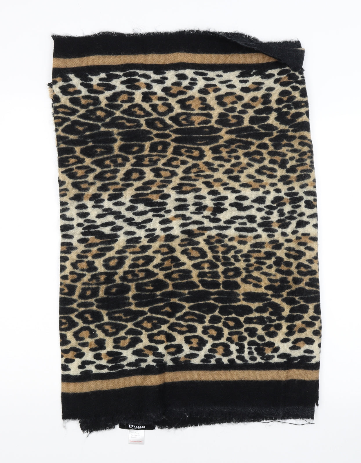 Dune Womens Black Animal Print   Shawl/Wrap