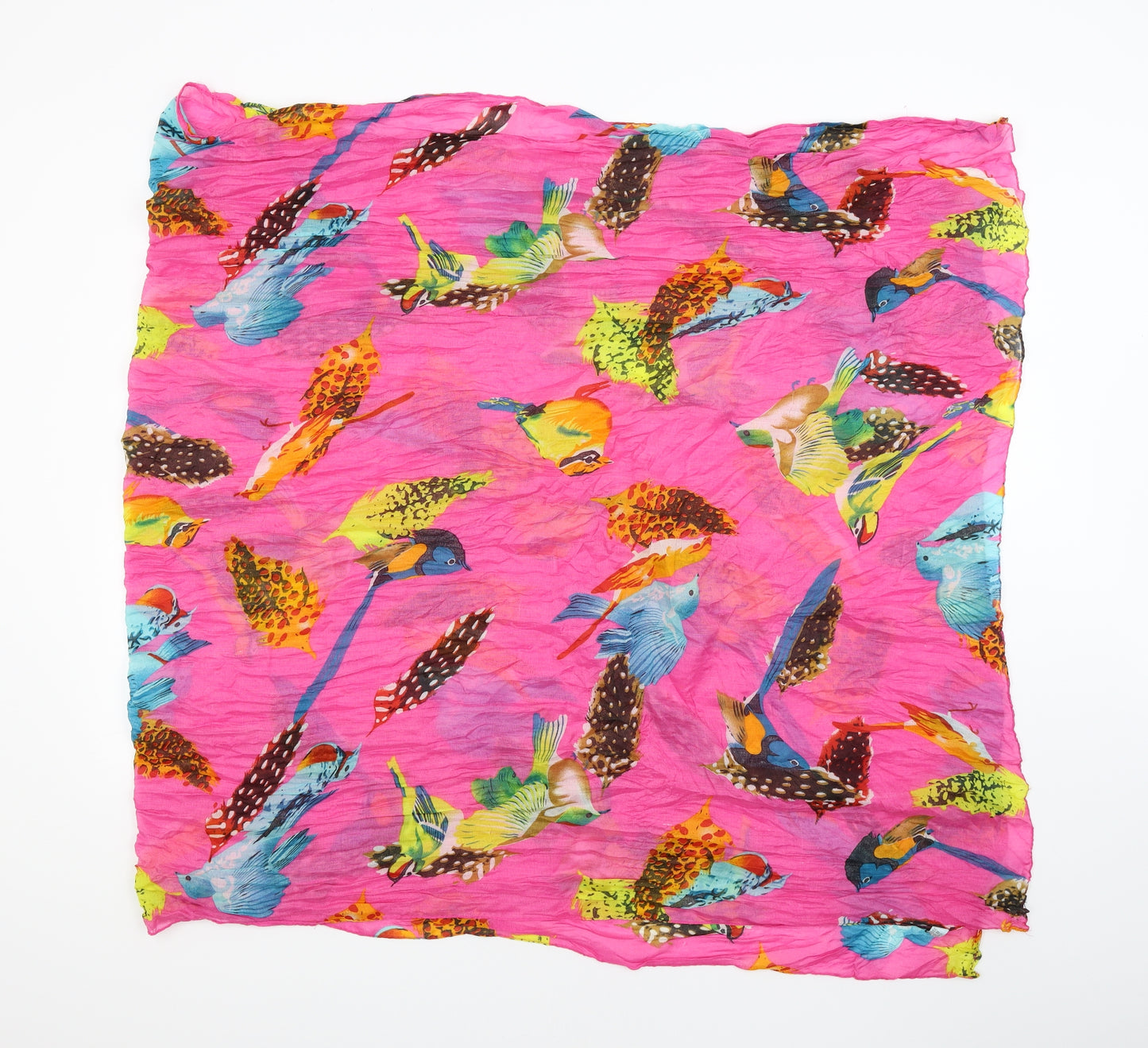 Preworn Womens Pink Floral   Shawl/Wrap