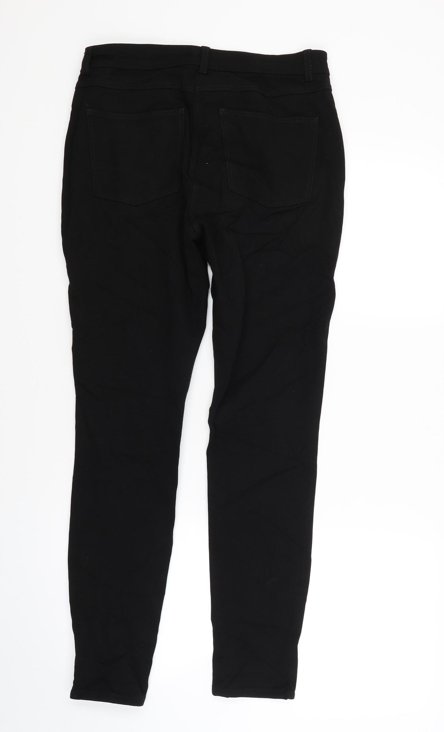 H&M Womens Black   Trousers  Size 10 L27 in