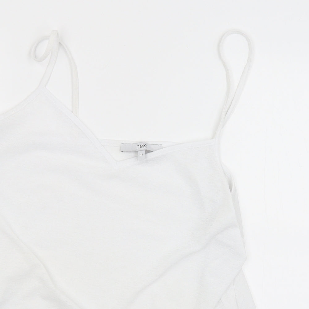 NEXT Womens White   Basic Tank Size 14