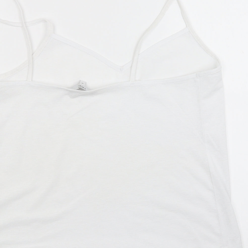 NEXT Womens White   Basic Tank Size 14
