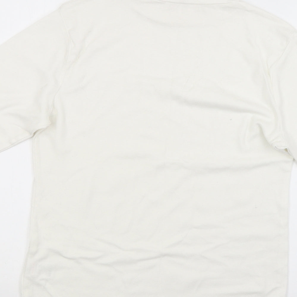 Cotton Trader Womens White   Pullover Jumper Size 12