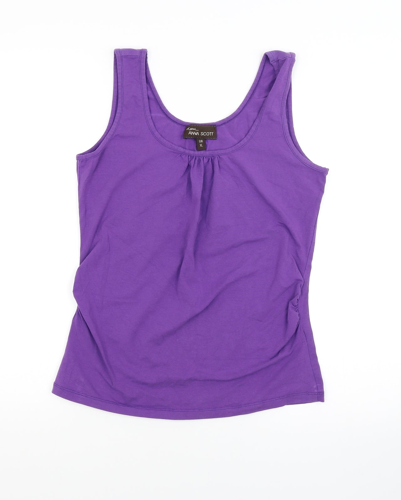 anna scott Womens Purple   Basic Tank Size XL