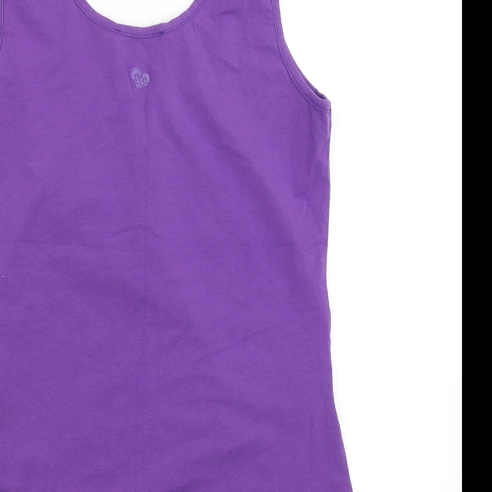 anna scott Womens Purple   Basic Tank Size XL