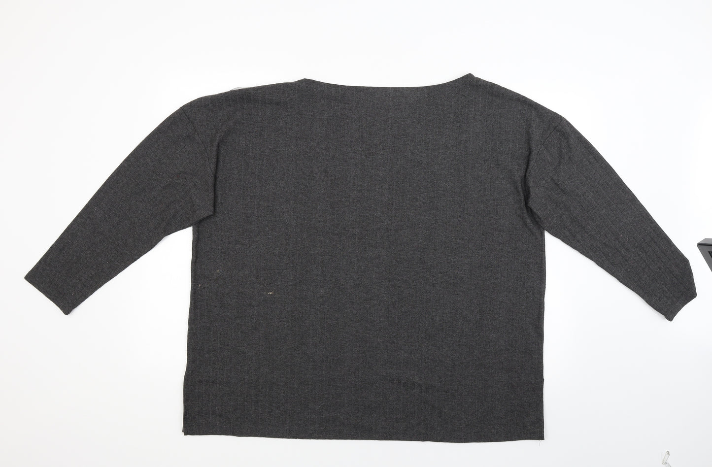 Pep & Co Womens Grey Striped  Pullover Jumper Size 18
